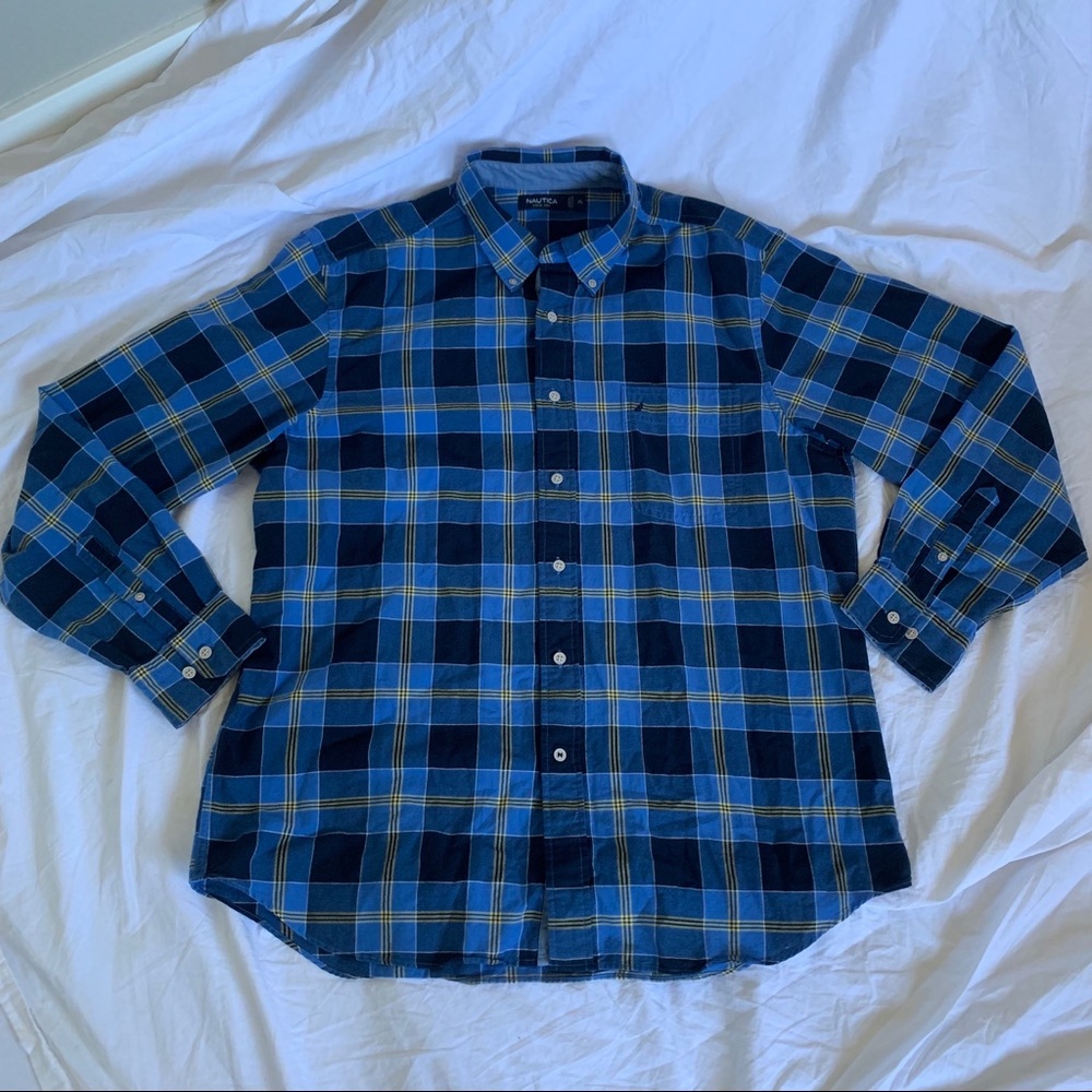 Men’s Nautica Long Sleeve Button Down Shirt
